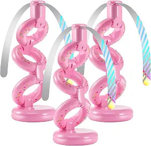 Fly Fans for Tables Fly Repellent Outdoor Keep Flies Away, Flies Spinner Table Top with Holographic Blades, Bug Traps for Picnic, Party, BBQ (Pink)