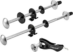 Pinhead Bicycle Locking Skewer Set, 2 Pack, Silver (PH-110)