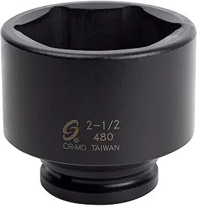 SUNEX TOOLS 480 3/4" Drive Standard 6 Point Impact Socket 2-1/2"