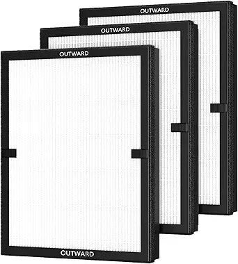 E-200 Filters Fit for Lunino Air Purifier Filter Replacement E-200, 3 Pack