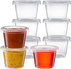 Pantry Value 1 oz. Jello Shot Cups with Lids [200 Count] Portion Containers