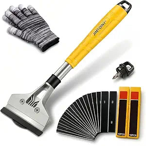 Razor Blade Scraper 4-Inch Floor Scraper Built-in Screwdriver