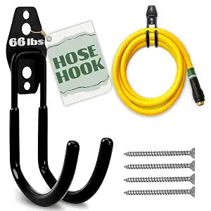 ALPENKOK Small Garden Hose Holder 5.7" with Anti-Slip Hook Coating