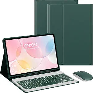 Keyboard Case for Samsung Galaxy Tab A11+ Plus 2025/A9+ 2023 11 Inch,Green