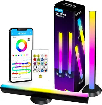 DAYBETTER Smart LED Light Bar,RGBICWW TV Light Bars for Room,Gaming,Black