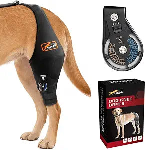 Dog Knee Brace for Torn ACL/CCL, Adjustable Hind Leg Support for Arthritis, Luxating Patella & Post-Surgery RecoveryLeft Leg,L