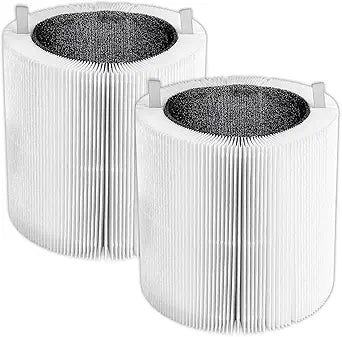 2 Pack 411i Max Replacement Filters for Blue Pure 411i Max and 411a Max, for Blueair Blue Max 3250i, 3250 auto Air Purifier, H13 True HEPA Filter, Activated Carbon Filters