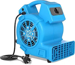Bestronair Air Mover Fan, 500 CFM High Velocity Floor Dryer, 3-Speed Utility Blower Fan with Daisy Chain Outlets for Carpet Drying, Water Damage Restoration, Garage & Basement, ETL Listed