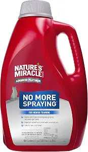 Natures Miracle Advanced Platinum No More Spraying, 128 Ounces, Helps Discourage Repetitive Cat Spraying