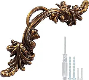 Biaungdo Vintage Cabinet Pulls Handles, 6 Pcs, Bronze