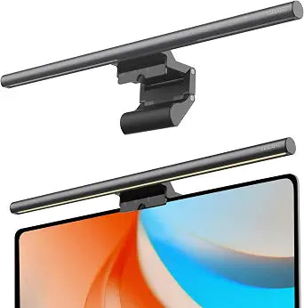 YEELIGHT Monitor Light Bar, Computer Monitor Lamp for Home Office Gaming, 250LM No Glare Eye-Care LED Screen Bar, Touch Control USB Reading Desk Lamp with Stepless Dimming for Flat & Curved Monitor