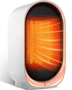Space Heater, Portable Desk Heater for Indoor Use, Ultra Quiet & Compact