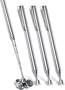 Patelai 4 Pieces Telescoping Magnetic Pick up Tool, 25 Inch,Silver