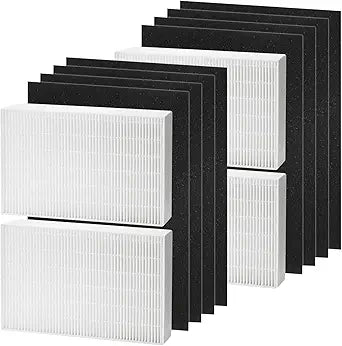 HPA200 Filter Replacement Compatible with Honeywell HEPA PA200 HRF-ARVP200 Series Air Purifier HPA200, HPA201, HA202, HPA204, HPA250, HPA5200, 4 HEPA R and 8 Precut Carbon Pre-Filters A