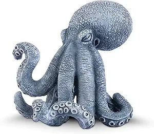 Octopus Statue Nautical Decor, Resin Kraken Sculpture for Home & Bathroom Shelf, Unique Sea Life Figurine Art Gifts for Ocean Lovers & Gothic Room Dcor