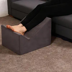 Version that Modern Pouf Ottoman,with Washable Cover.Relax Stool,Floor Poufs for Couch,Foot Rest for Under Desk at Work.for Living Room,Bedroom,Patio,Perfect to Rest Your Feet (Dark Grey)