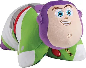 Pillow Pets Disney Pixar Buzz Lightyear Soft Plush Folding Stuffed Animal and Kids Pillow  Official Toy Story Merchandise, 16 Inch, for Travel, Bedtime, and Play