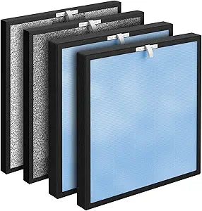 HSP001 Replacement Filter Compatible with HSP001 Air Clean-er Purifier 4-in-2 filters of Main Filter, Activated Carbon and Cold Catalyst, 2 Packs