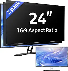 [2 Pack] 24 Inch 16:9 Computer Privacy Screen Filter for Monitor