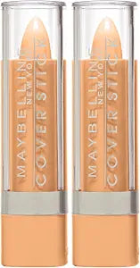 Maybelline New York Cover Stick Corrector Concealer, Medium Beige, 0.16 oz. (Pack of 2)