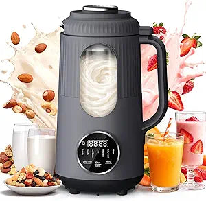 SilkSpin Milk-Smooth Nut Milk Maker Machine, Small Blender for Homemade Oat, Almond, Soy, Plant-Based Milk, Juice, MilkShake 35oz Automatic Soybean Milk Maker for 4 Families, BlueGrey
