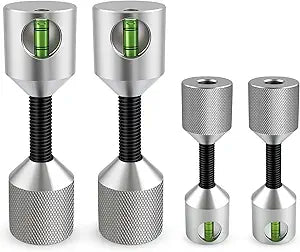 Flange Two Hole Pins Set, 304 Stainless Steel Pipe Fitting Tools with Built-in Level, 1-1/8" & 1-5/8" Diameter, Essential Pipefitter Tools for Pipe Flange Hole Positioning Alignment