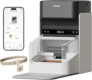 PETLIBRO RFID Automatic Cat Feeder, Collar Tag-Activated Personalized Meals, 5G&2.4G Wi-Fi Programmable Cat Food Dispenser with Cats Recognition & Diet Tracking for Multi-Pet Homes and Different Diets