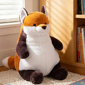 ARELUX Giant Big Fox Plush Large Stuffed Animal Hugging Pillow 22in Length (18in Sitting Height): Soft Jumbo Sleeping Body Warm Fluffy Pillow Adorable Chubby Plushie Toy Gifts for Boys Girls