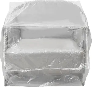 Plastic Chair Covers,Plastic Furniture Covers for Moving Storage,Chair Cover Protector,Clear Recliner Furniture Cover,Waterproof&Dustproof Moving Bags for Armchair or Recliner 64x42x34Inch