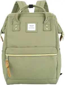 Himawari Travel Backpack with USB Charging Port 15.6 Inch Doctor Work Bag laptop backpack for Women&Men(9001- Olive Green-24#)