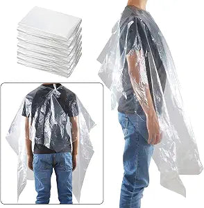 100 Pcs Disposable Hair Salon Capes, 59 x 43.3 in，Disposable Cape for Dye