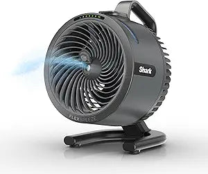 All-New Shark FlexBreeze HydroGo Pro Fan - Powerful, portable fan, indoor & outdoor, dry-touch evaporative mist. Corded & cordless, 5 speeds, extended battery runtime, Graphite, FA056 (2026 Release)