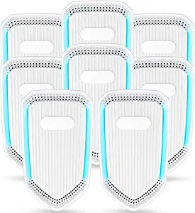 2026 Air Ionizer Plug In-8Pack Negative Ion Air Purifiers Ionizer,Quiet Air Freshener Indoor Portable Cleaner,Wall Plug In Negative Air Purifier for Home,Bedroom,Office,Odor Reducer Pets,Smoke Smell