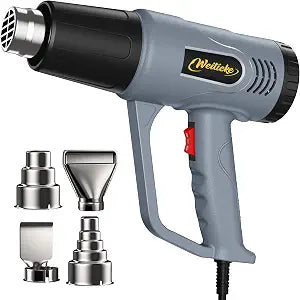 Heat Gun572& 1112 Dual Temperature Control Heat gun', Overload Protection with 4 Nozzles for Crafting, hot air gunShrink Wrapping, Phone Repair, Epoxy Resin