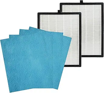 PUREBURG Replacement Filter Compatible with KVV & UNbeaten Pets 300 Air Purifiers, Pack of 2, H13 True HEPA Activated Carbon and Pre-Filter (washable) 4-Stage Filtration