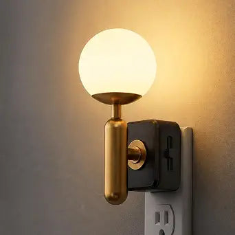 L LOHAS LED Vintage Night Lights Plug into Wall, Dimmable, 3000K Soft White