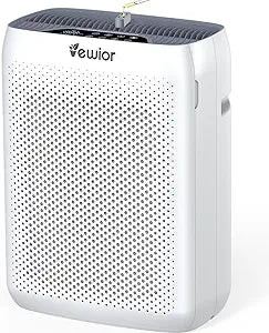 VEWIOR Air Purifiers for Home Large Room Up to 3000Sq.ft, H13 HEPA Air Cleaner with Washable Pre-Filter, PM2.5 Display, Sleep Mode, Timer, Aromatherapy, Auto Mode for Smoke, Pet Hair, Dust Pollen