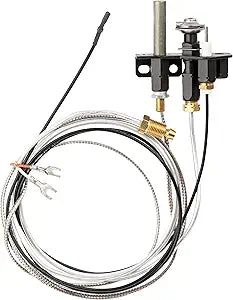 62L12 SIT OEM CSA Certifed Natural Gas Side Mount Pilot Assembly with 42 in. Pilot Tube, Thermopile, Electrode, and 2-Way Pilot Hood for Fireplaces, Gas Stoves, and Other Hearth Systems