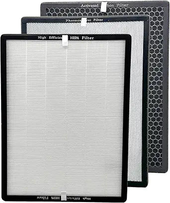 818 Replacement Filter Set Compatible with Okaysou Apollo 818 Air Purifier, 3-Stage Filtration System, High Efficiency Filter + Activated Carbon + Pre-Filter, 3 Pack