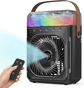 Ausic Misting Fan Portable, 20000mAh Portable Air Conditioners with 1200mL Water Tank, Outdoor Water Cooling Fan for Outside, Perfect Quite Mist Water Spray Fans for Camping Patio Home Bedroom Office