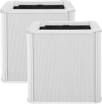 211+ Filter Replacement Compatible with Blue Pure 211+ Air Purifier, 2-Stage Filtration System of H13 HEPA Filter and Activated Carbon Filter, 2 Pack