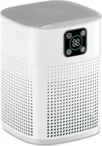 Honeyuan Air Purifiers for Bedroom, H13 HEPA Filter Up to 1095 Ft, White