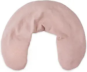 Bucky Linen Hot & Cold Neck Pillow, Natural Buckwheat Filling, Pink, 25x6.5-inch