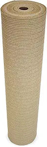 Coolaroo 90% UV Block Heavy Duty Sun Protection Fabric - Breathable Outdoor Shade Cover for Pergolas, Patios, Pets, Vehicles, and Play Areas, Tear-Resistant HDPE, 6ftx50ft Roll, Beech
