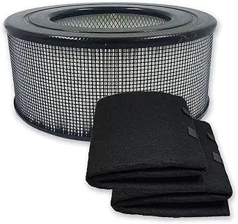 PUREBURG 21500 Replacement Filter Compatible with Honeywell 50150 51500 61500 11500(EV-15) 18150 11520 17200 Series Air Purifiers, H13 True HEPA and 2 Cabon Pre-Filter, 3 Piece Pack