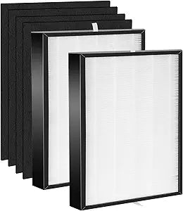 FLT5900 Replacement Filter J- FLT5900 Filter J is Combined by HEPA and Activated Carbon Wool∩╝Compatible with FLT5900 for AC5900WCA and AC5900WDLX Air Purifier Filter(FLT5900 2+4)