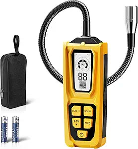 Natural Gas Leak Inspection Tool - Handheld Combustible Gas Sniffer with 11-Inch Gooseneck Propane Leak Tester with 3-Mode Indication, Gas Sniffer for Methane, Propane, LPG