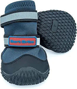 Bark Brite New All Terrain All Weather Neoprene Dog Shoe (Stone Blue, Small)