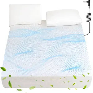 Grounding Sheets Queen Size 90% Organic Cotton + 10% Pure Silver 16" Deep Pocket Fitted Sheet Earth Connecting Grounded Bed Sheet for Improved Sleep & Wellness (White, Queen)