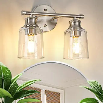 Bathroom Light Fixtures Over Mirror,12 Inch 2 Lights Vanity Lights